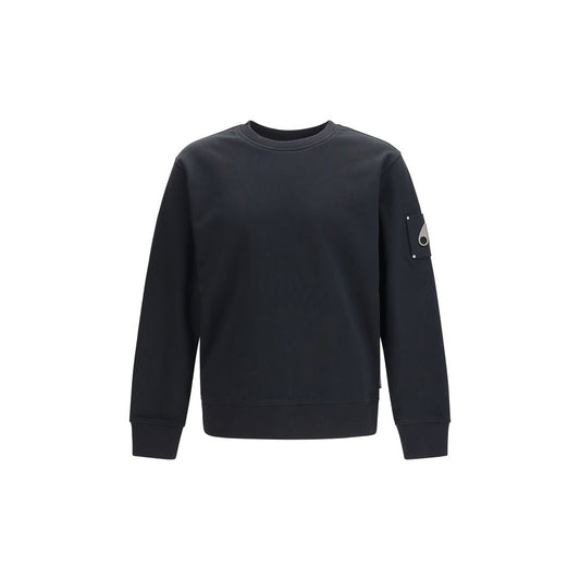 Black Cotton Sweatshirt