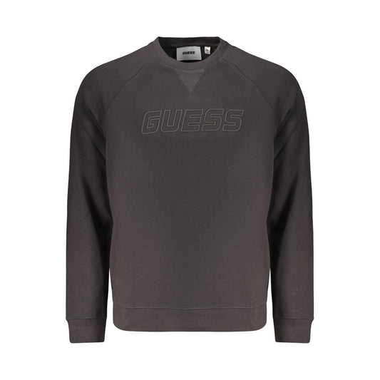 Black Cotton Men's Sweatshirt
