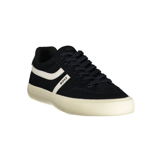 Blue Polyurethane Men's Sneaker