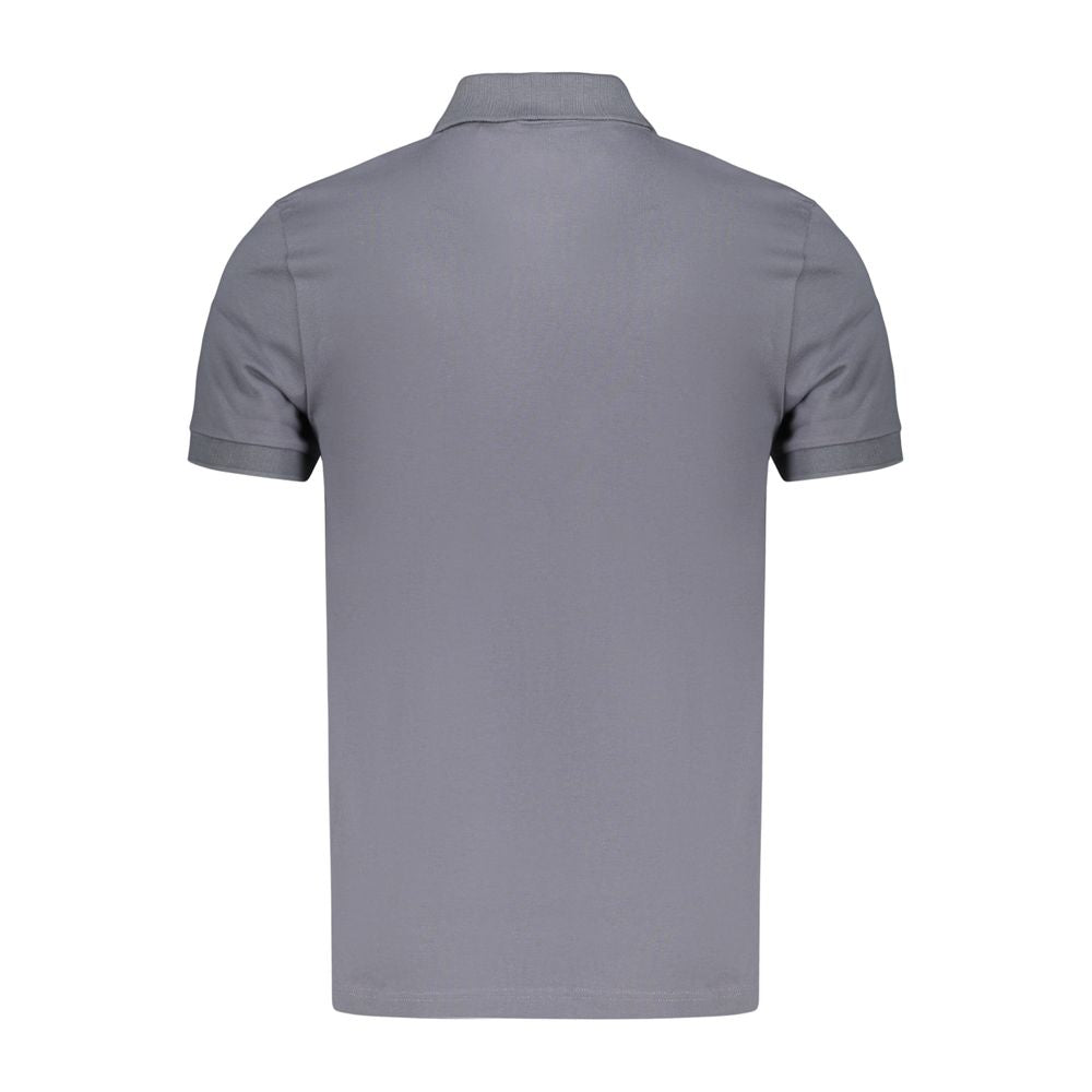 Blue Cotton Men's Polo Shirt
