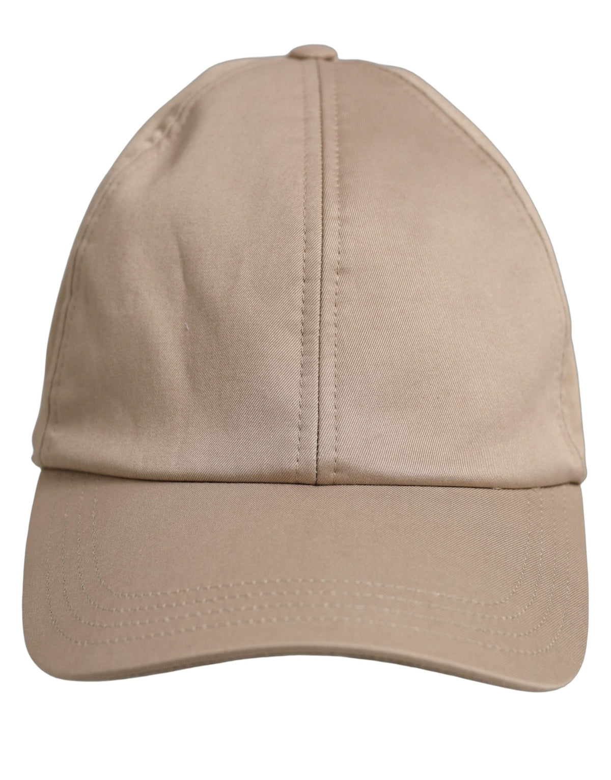 Men Beige Cotton Stretch Baseball Capello Hat