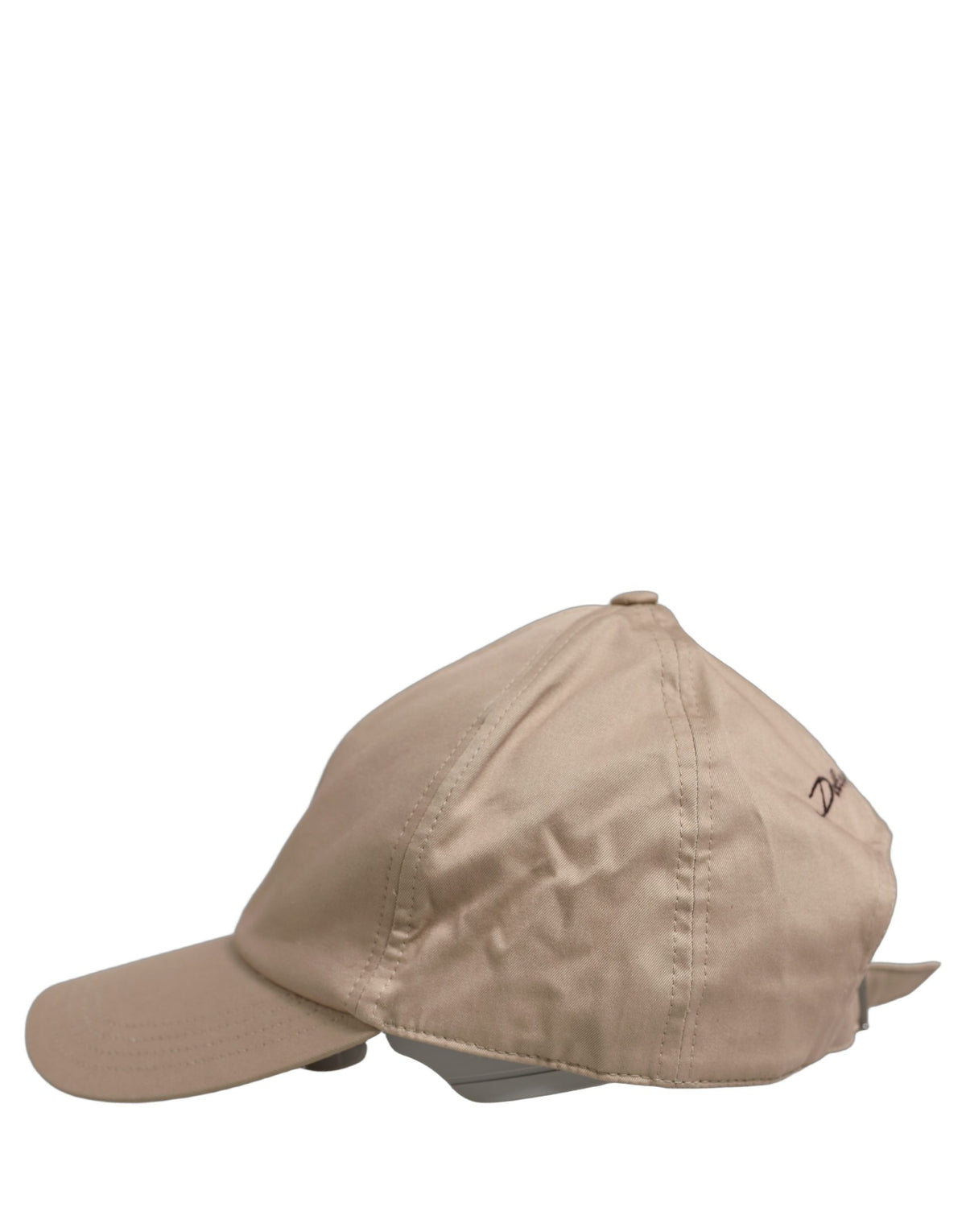 Men Beige Cotton Stretch Baseball Capello Hat