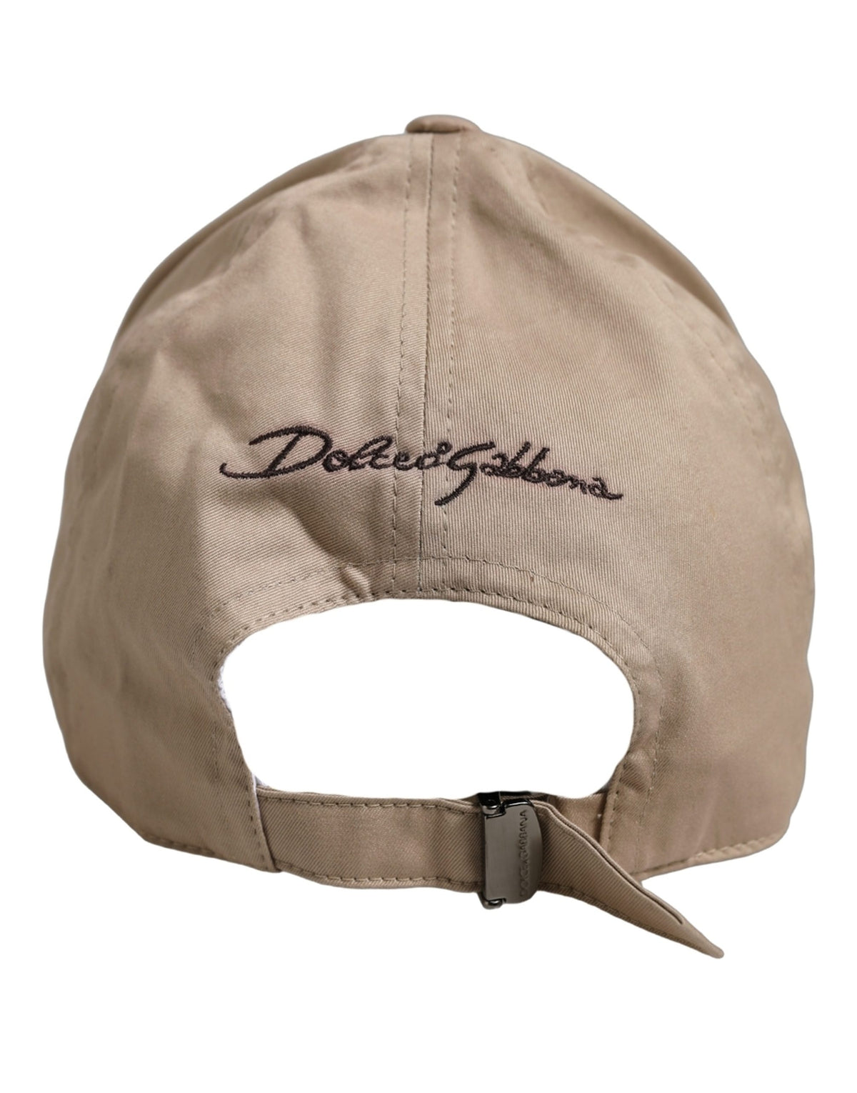 Men Beige Cotton Stretch Baseball Capello Hat