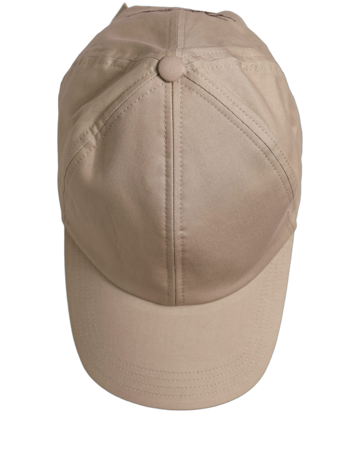 Men Beige Cotton Stretch Baseball Capello Hat