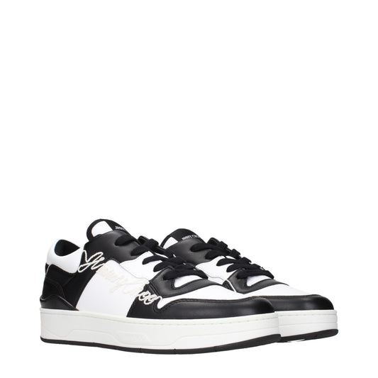 Black Leather Sneakers