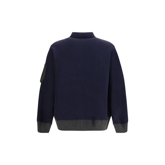 Blue Cotton Polo Shirt