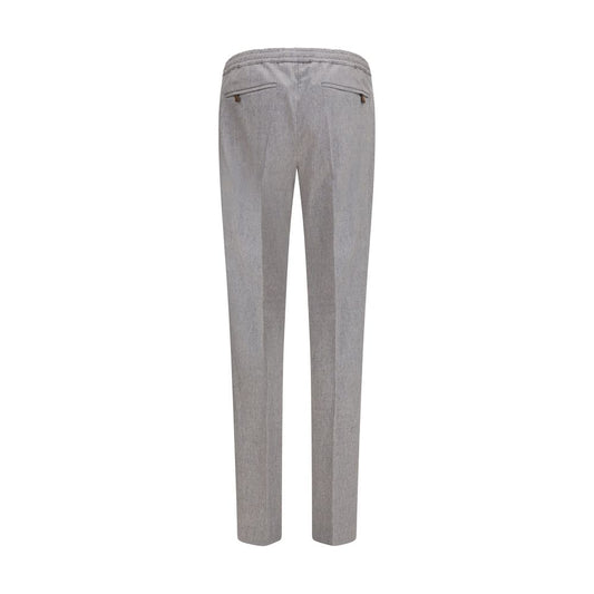 Gray Wool Oves Aries Casual Pants