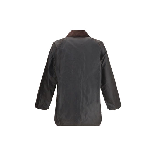 Black Cotton Full-Length Jacket