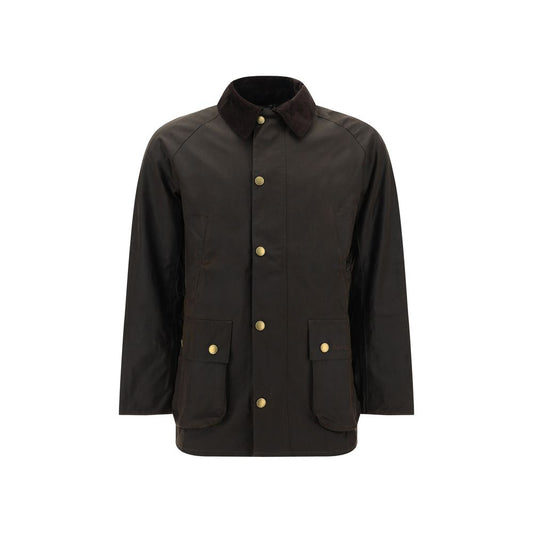 Bicolor Cotton Full-Length Jacket