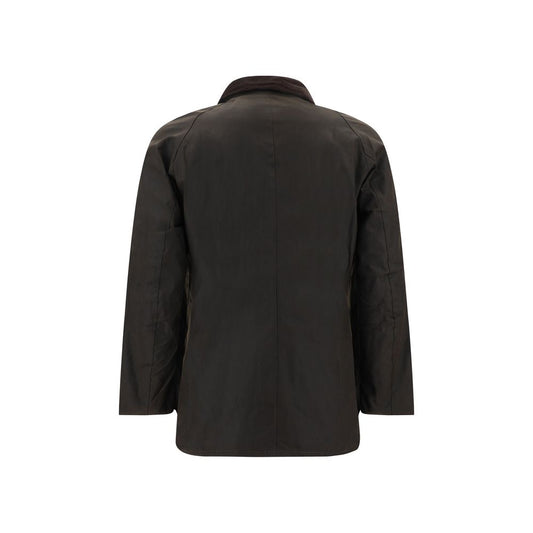 Bicolor Cotton Full-Length Jacket