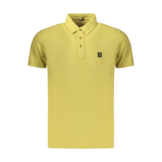 Yellow Cotton Men's Polo