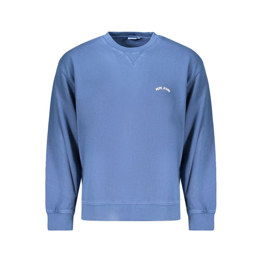 Blue Cotton Men's Sweatshirt