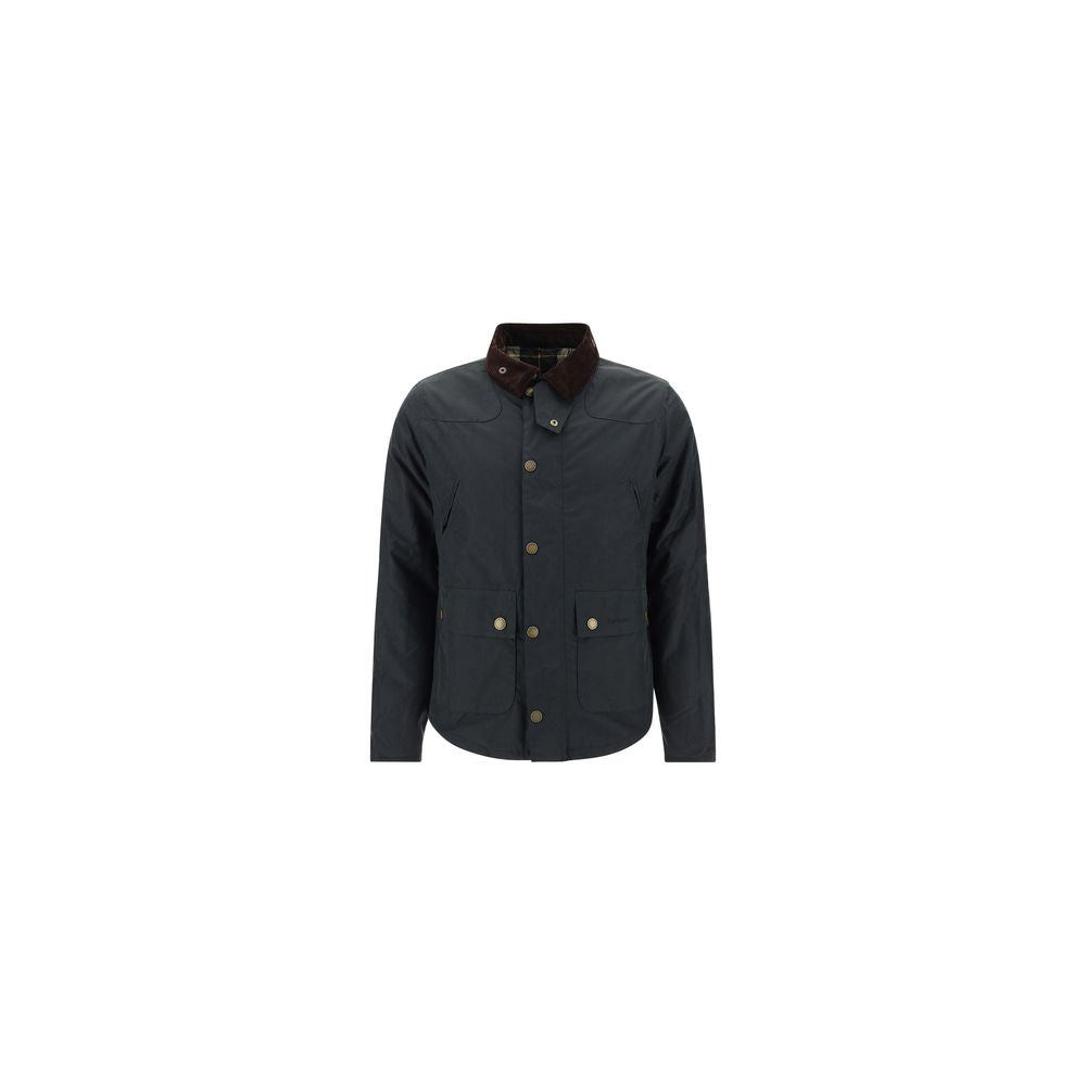 Black Cotton Full-Length Jacket