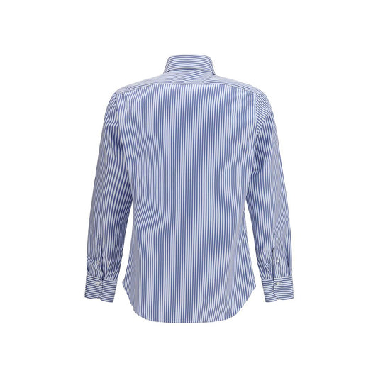 Blue Cotton Pattern Shirt