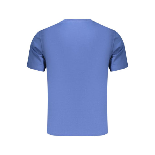 Blue Cotton Men's T-Shirt