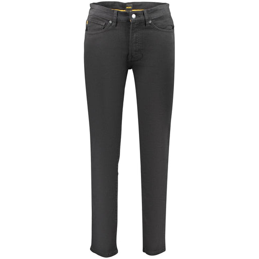 Black Cotton Men's Jeans