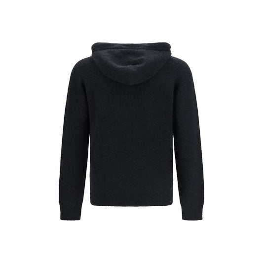 Black Wool Oves Aries Hoodie
