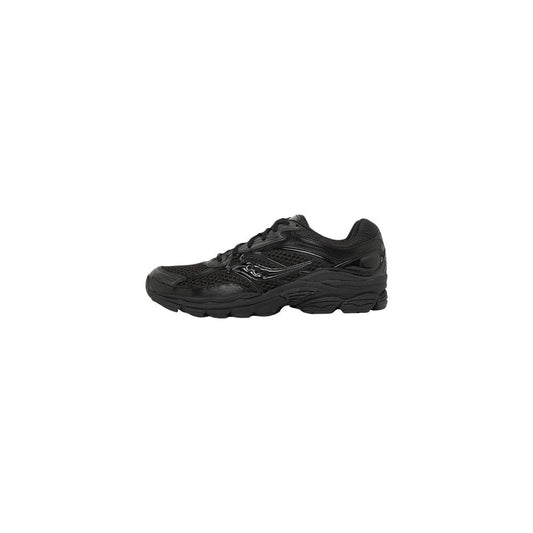 Black Synthetic Athletic Sneakers