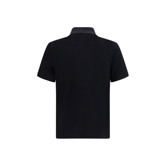 Black Cotton Polo Shirt