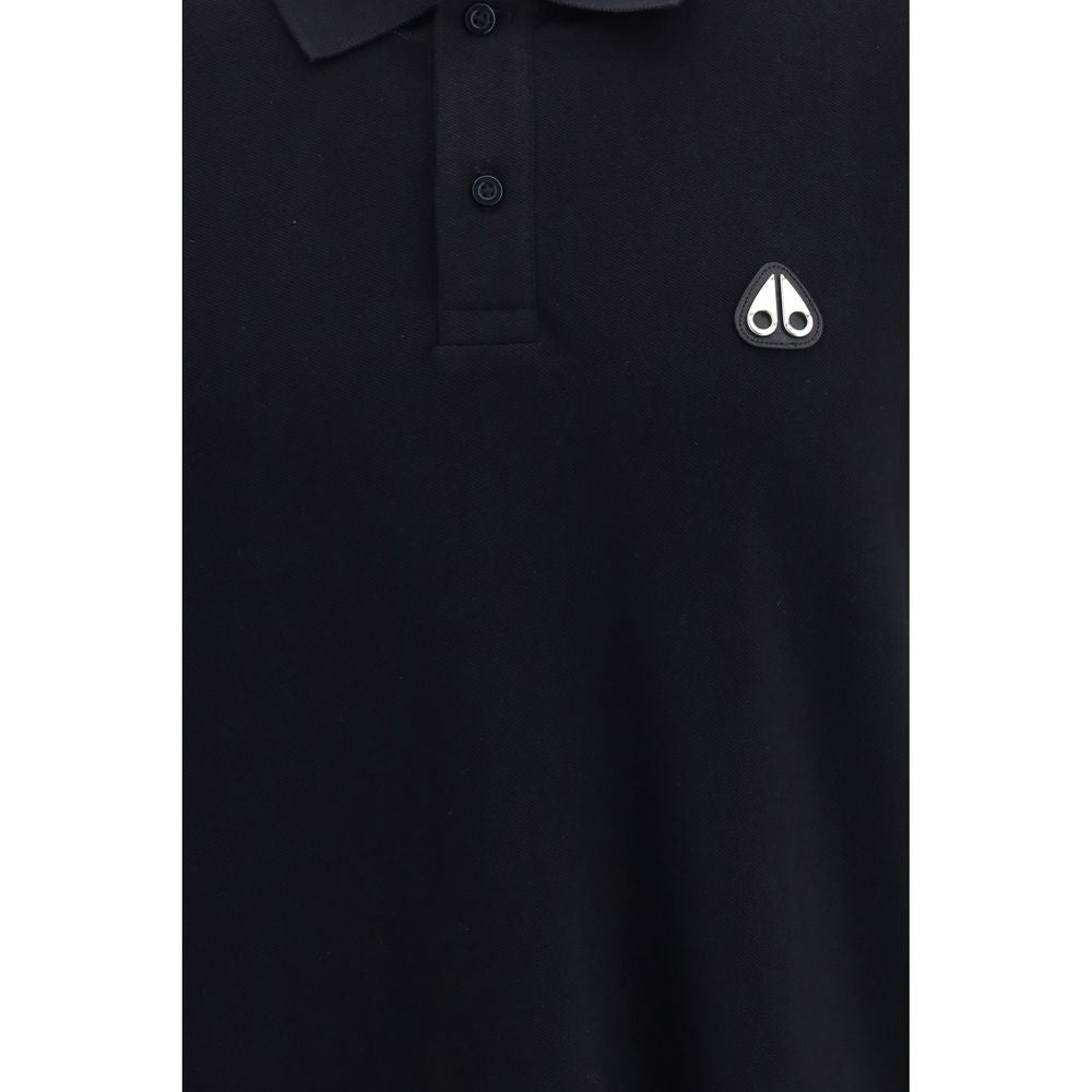 Black Cotton Polo Shirt