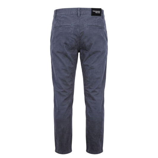Blue Cotton Men Pant
