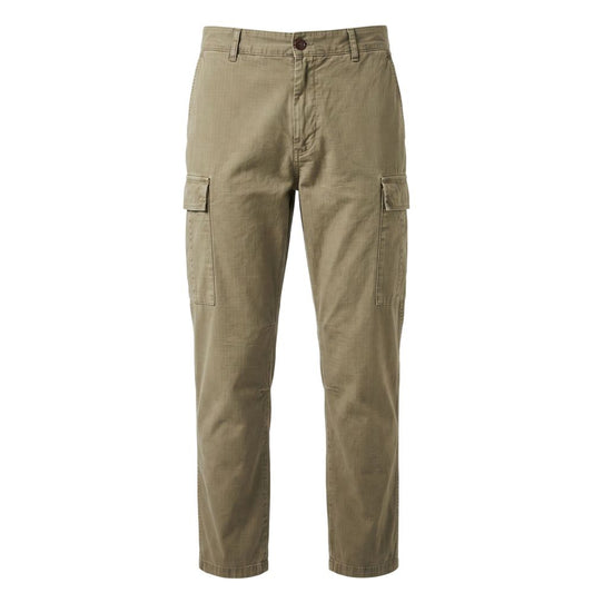 Green Cotton Men Pants