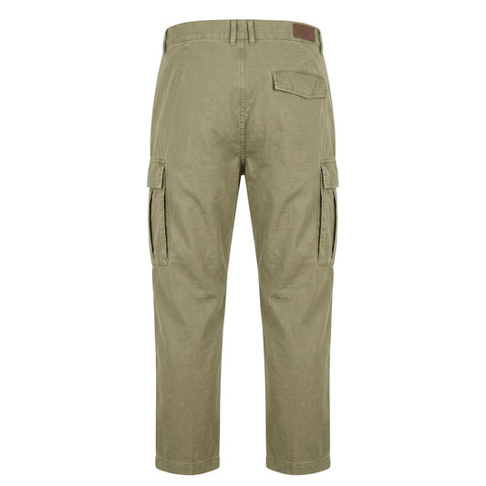 Green Cotton Men Pants