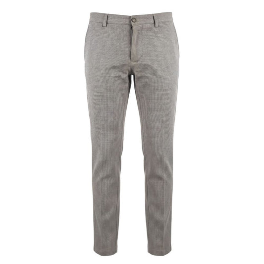 Brown Flax Men Trousers