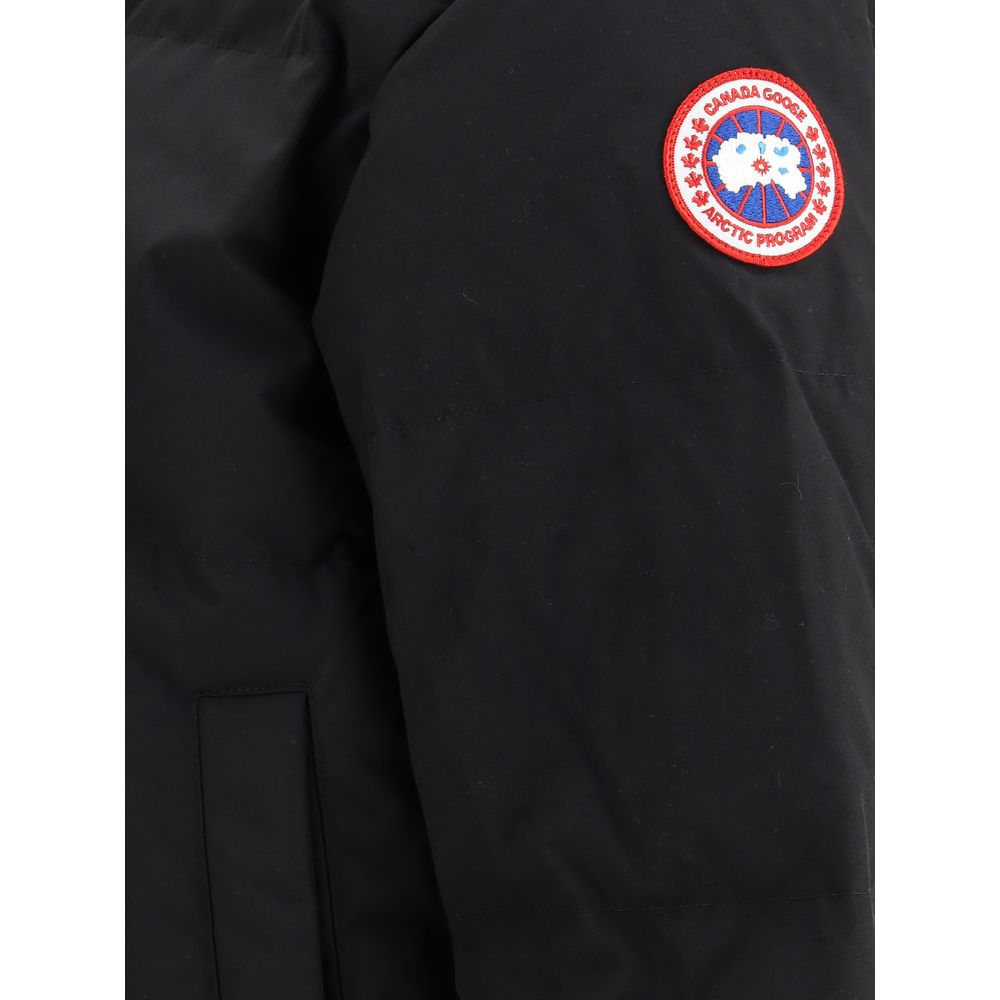 Black Polyester Parka
