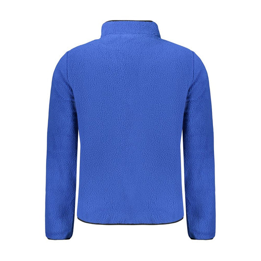 Blue Polyester Men Sweatshirt