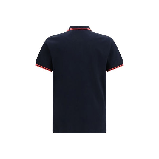 Blue Cotton Polo Shirt