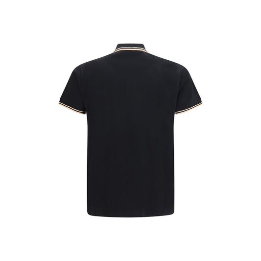 Black Cotton Polo Shirt