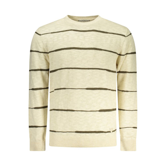 Beige Cotton Men's Sweater