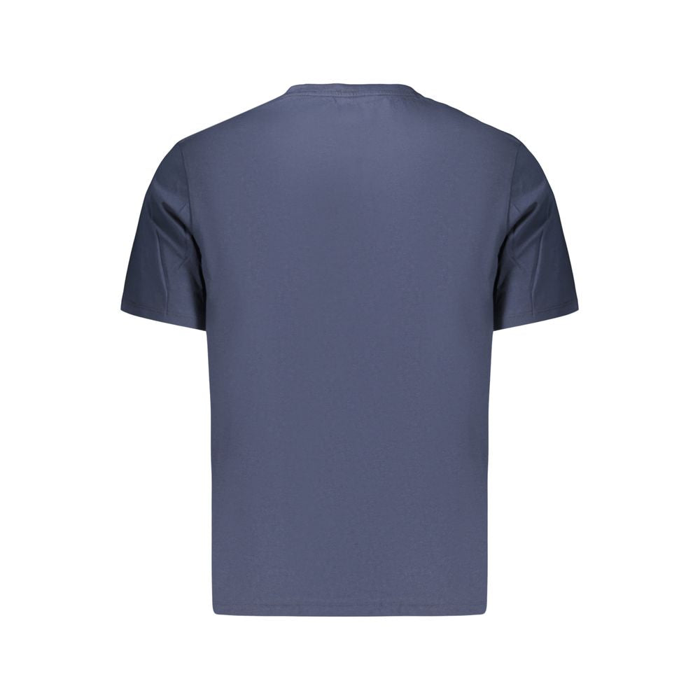 Blue Cotton Men's T-Shirt
