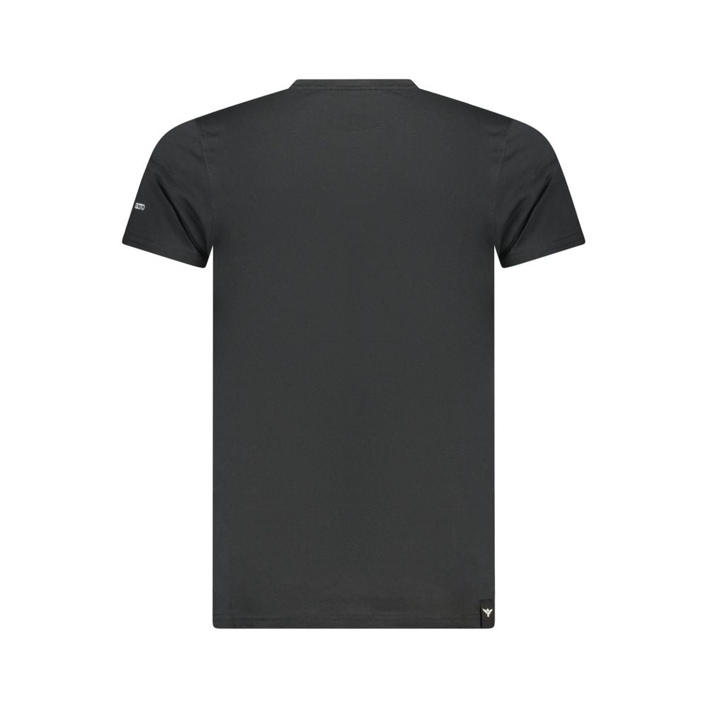 Black Cotton Men's T-Shirt
