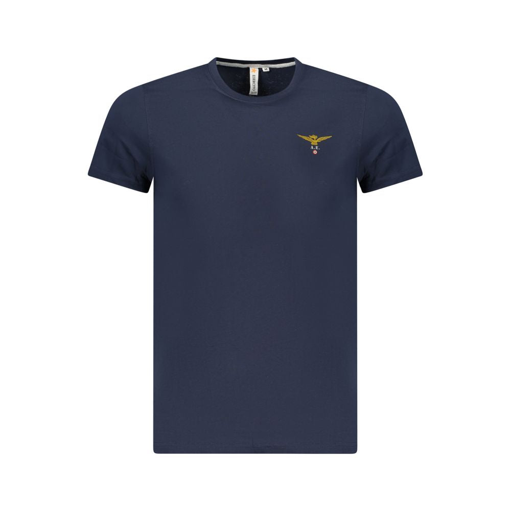 Blue Cotton Men's T-Shirt