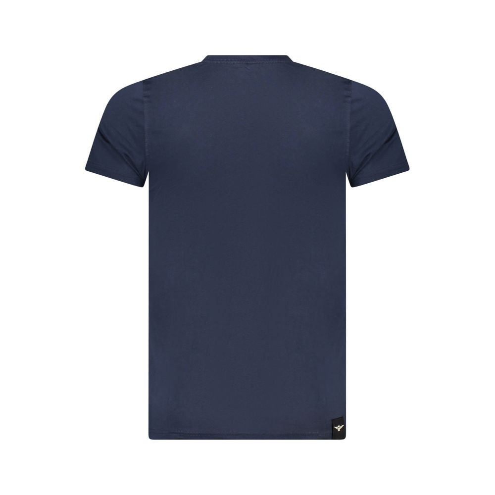 Blue Cotton Men's T-Shirt