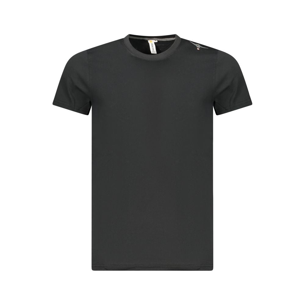 Black Cotton Men's T-Shirt