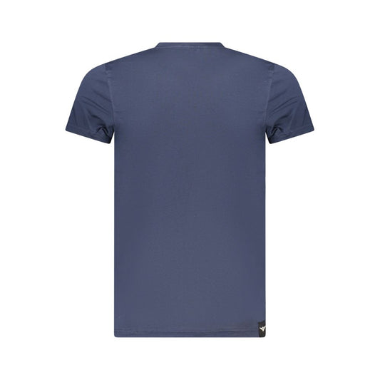 Blue Cotton Men's T-Shirt