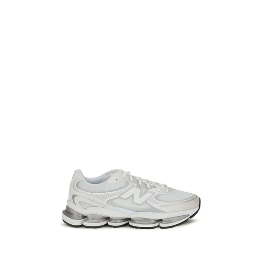 White Polyamide Athletic Sneakers
