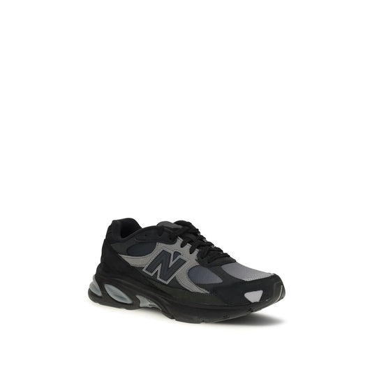 Black Polyamide Athletic Sneakers