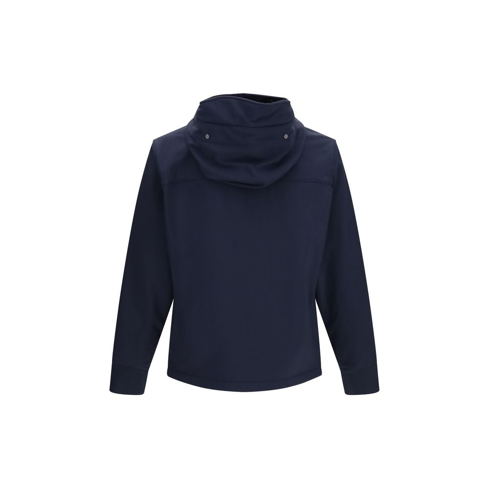 Blue Polyester Shell Jacket