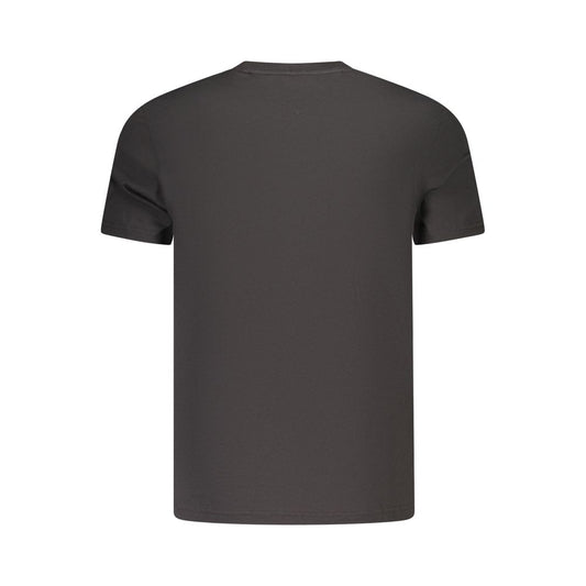 Black Cotton Men's T-Shirt