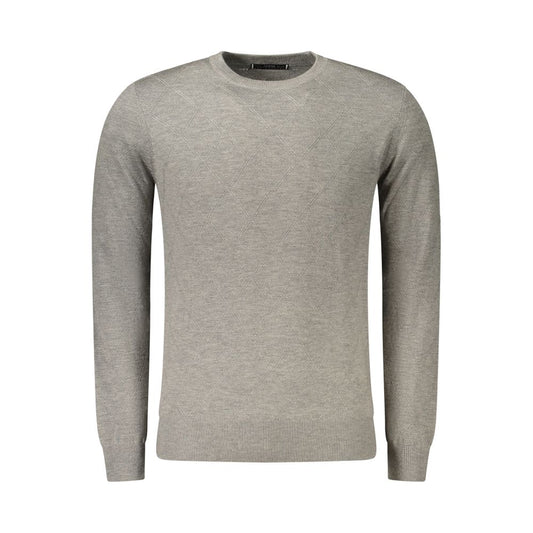 Gray Polyester Men's Sweater