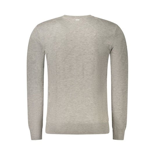Gray Polyester Men's Sweater