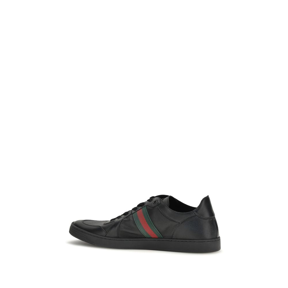 Black Calf Leather Bos Taurus Low Top Sneakers