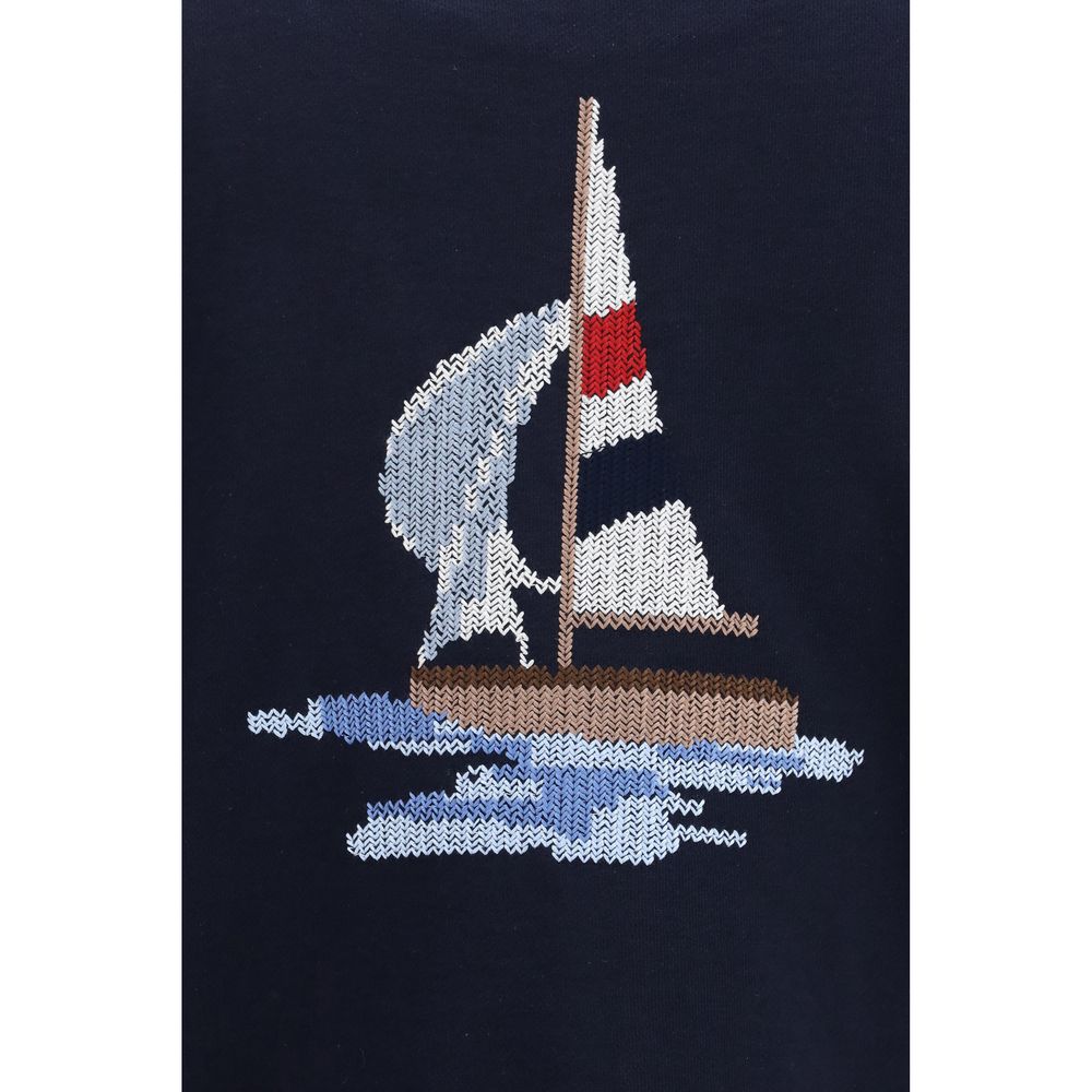 Blue Cotton Cardigan