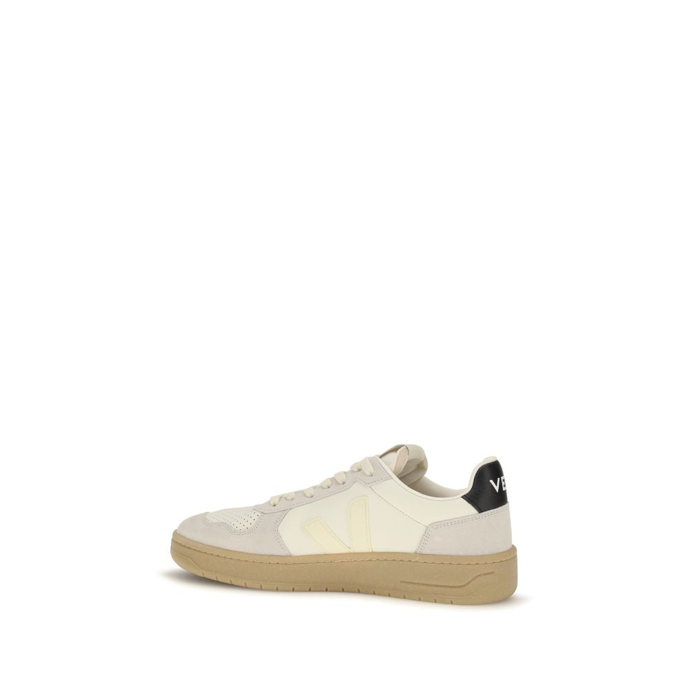 Beige Calf Leather Bos Taurus Low Top Sneakers