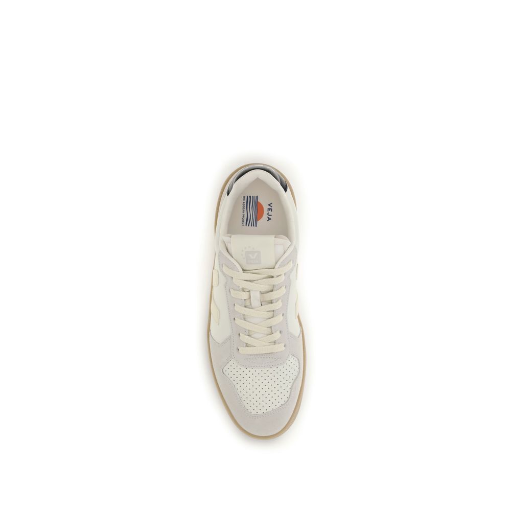 Beige Calf Leather Bos Taurus Low Top Sneakers