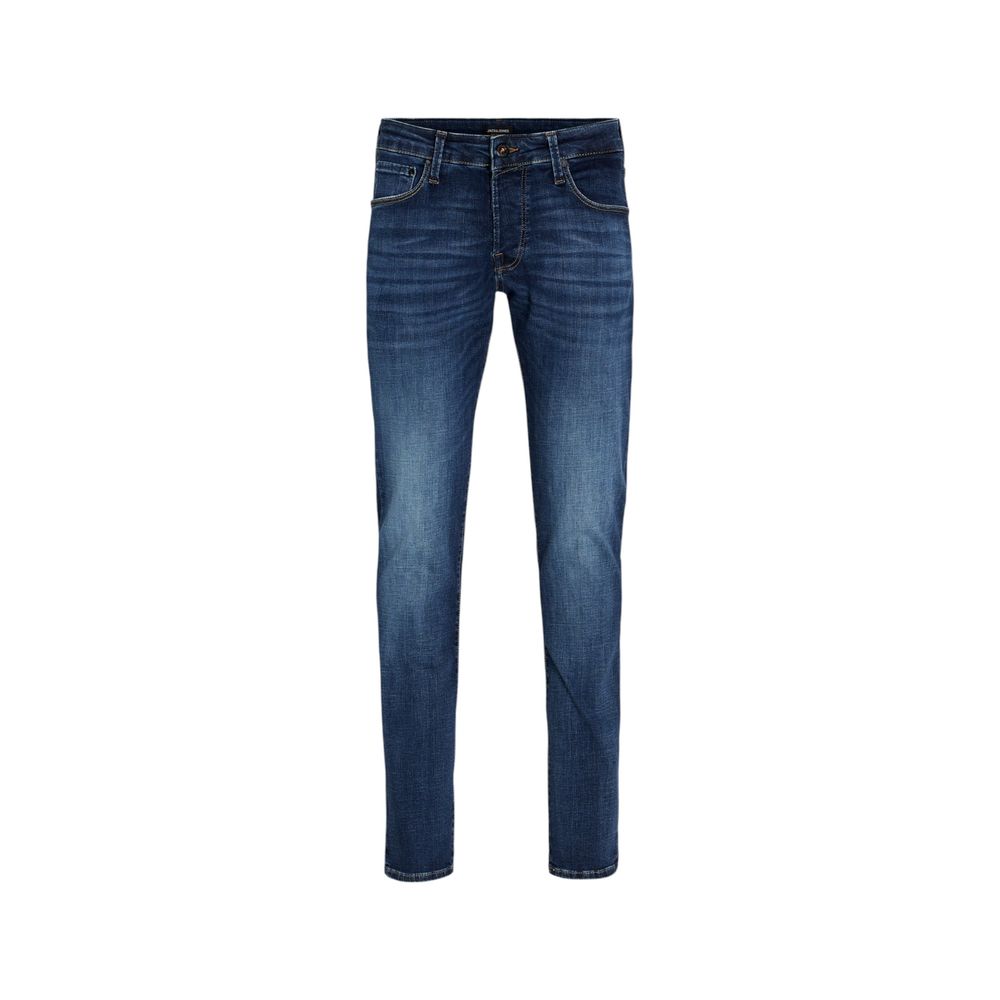 Blue Cotton Skinny Jeans